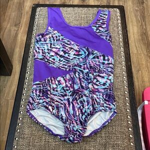 Gymnastics Leotard Purple and Blue